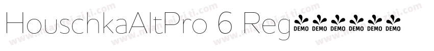 HouschkaAltPro 6 Reg字体转换